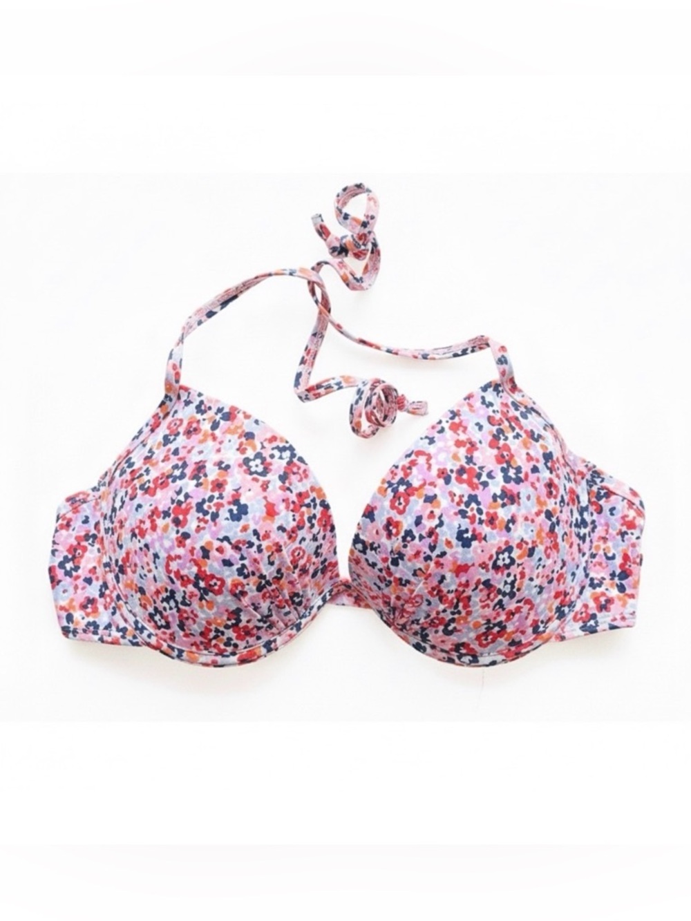 🆕 Ardene | Pink, Blue and Red Pushup Bikini Top with Adjustable Straps
